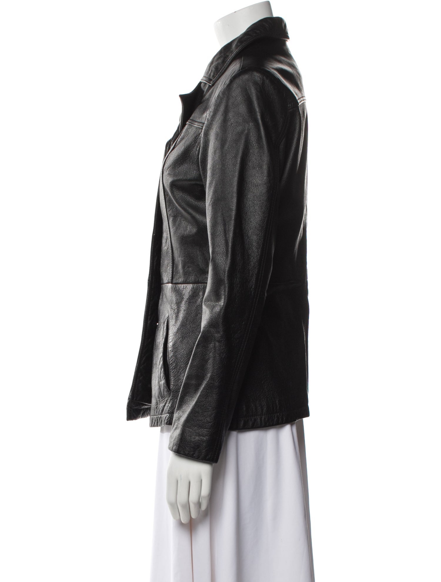 Maxima Leather Biker Jacket