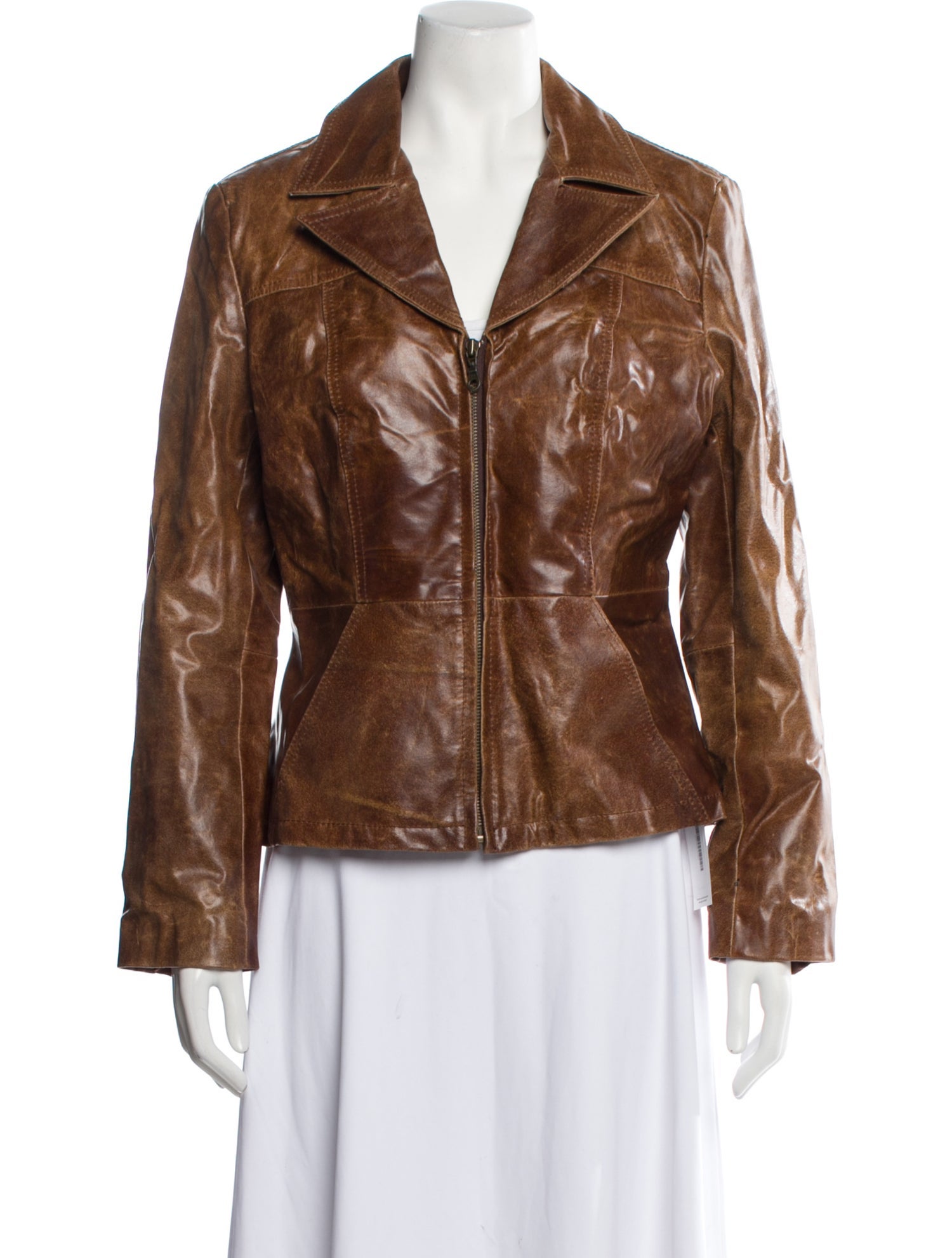 Maxima Leather Biker Jacket