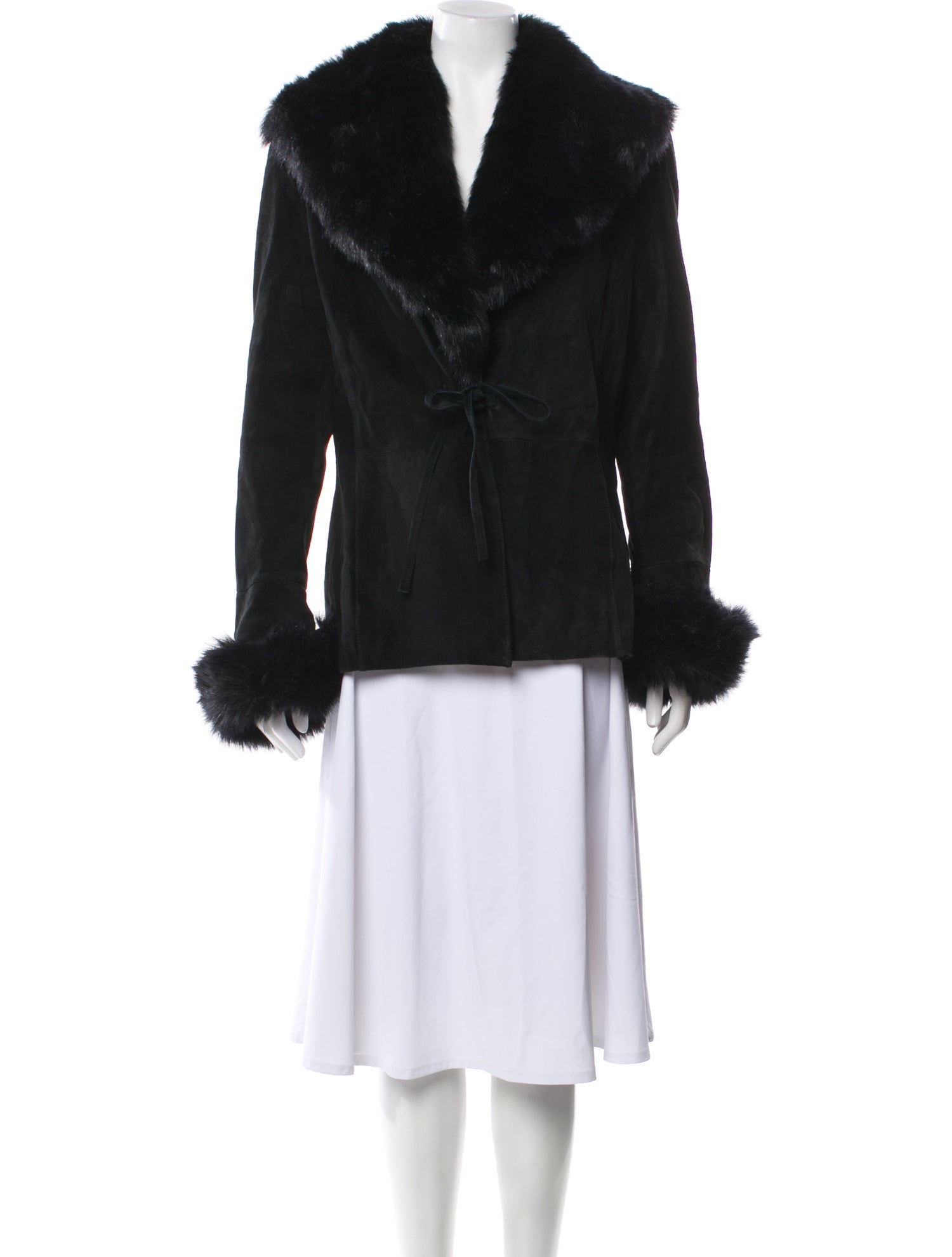 Maxima Leather Faux Fur Jacket