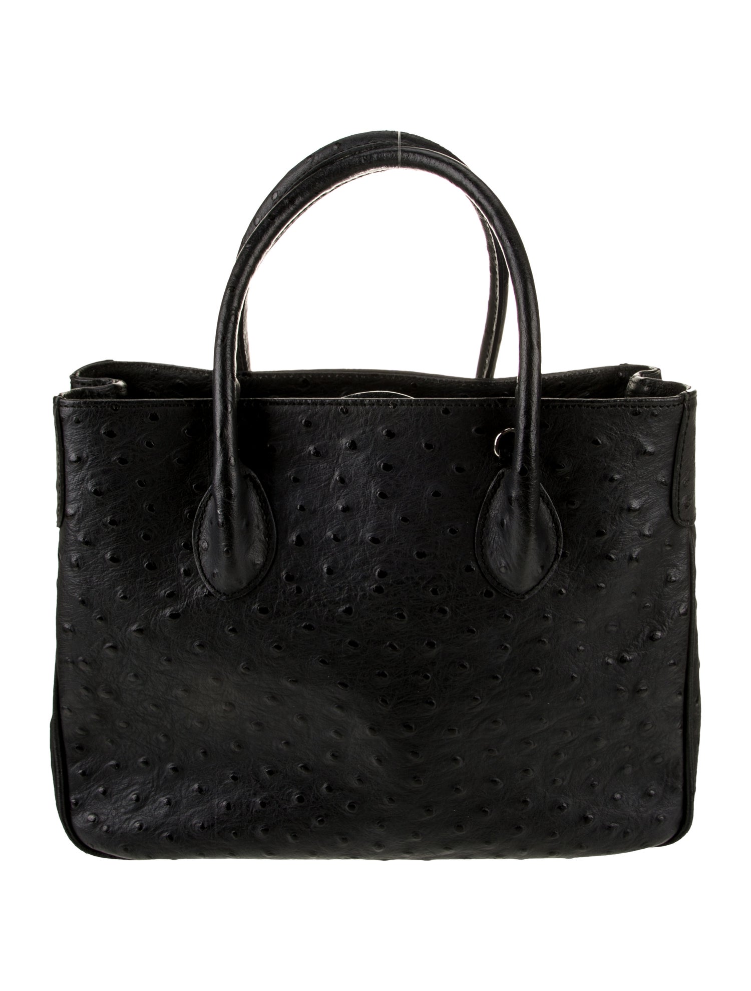 Maxima Ostrich Top Handle Bag