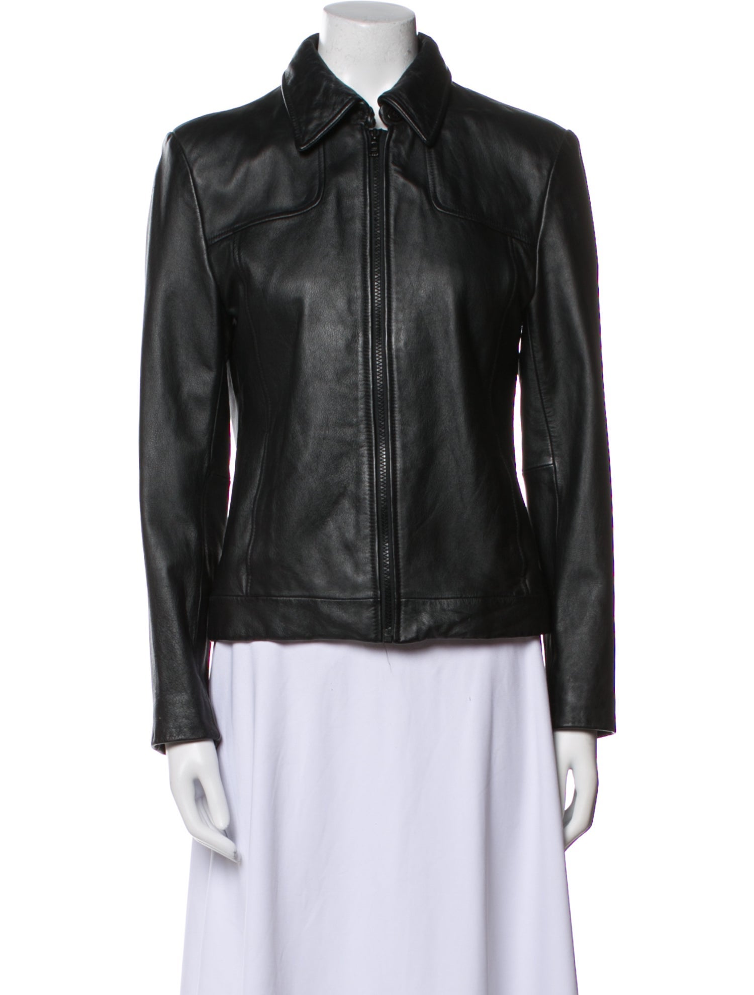 Maxima Leather Biker Jacket