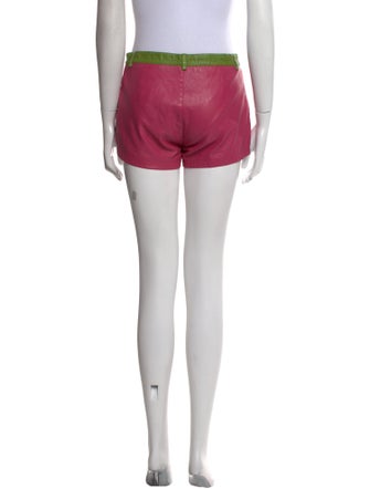 Maxima Leather Mini Shorts