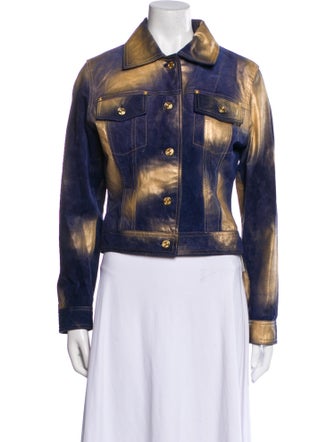 Maxima Leather Denim Jacket
