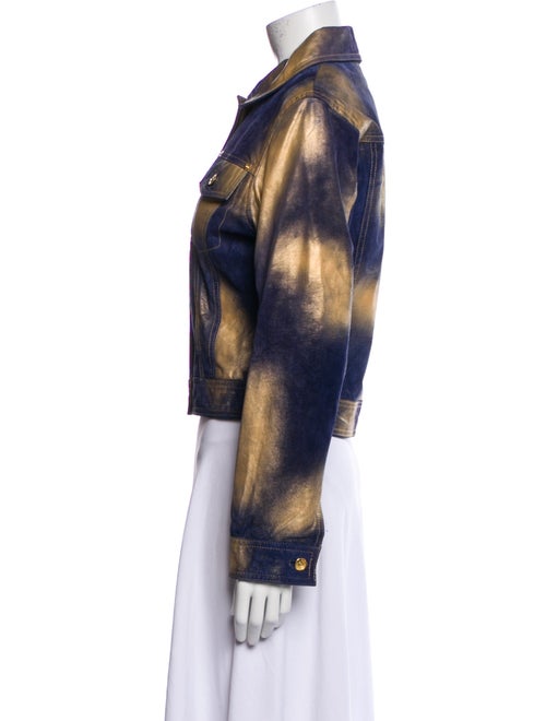 Maxima Leather Denim Jacket