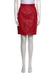 Maxima Leather Knee-Length Skirt