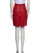 Maxima Leather Knee-Length Skirt