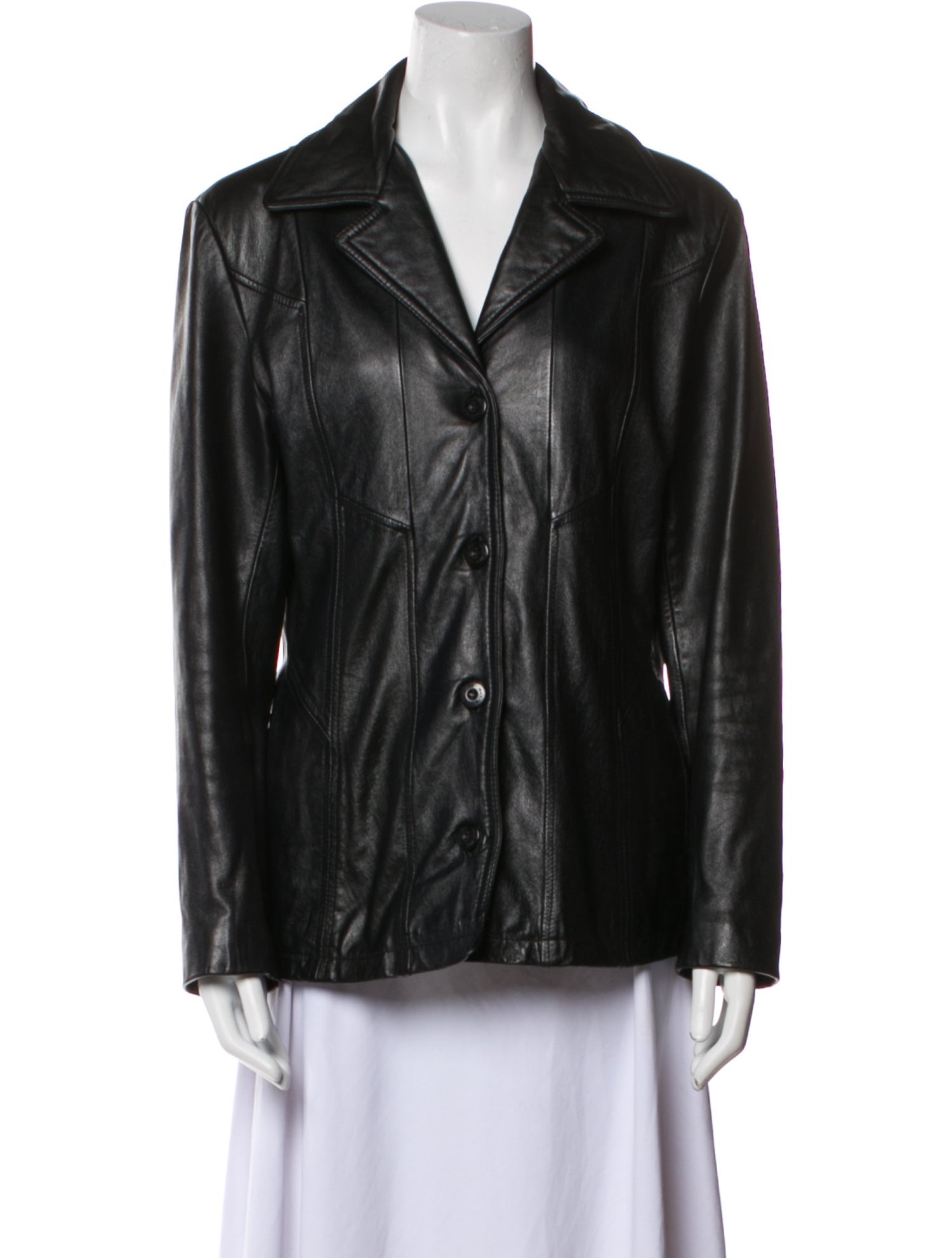 Maxima Leather Blazer