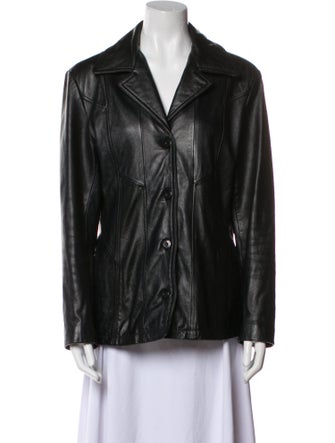 Maxima Leather Blazer