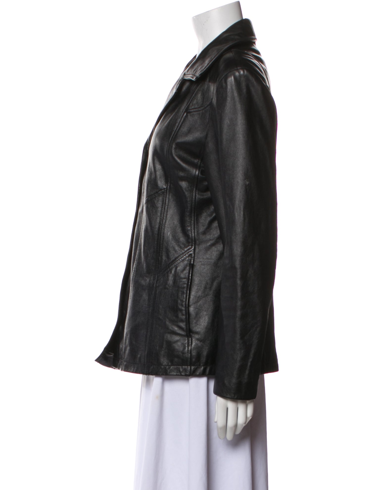 Maxima Leather Blazer