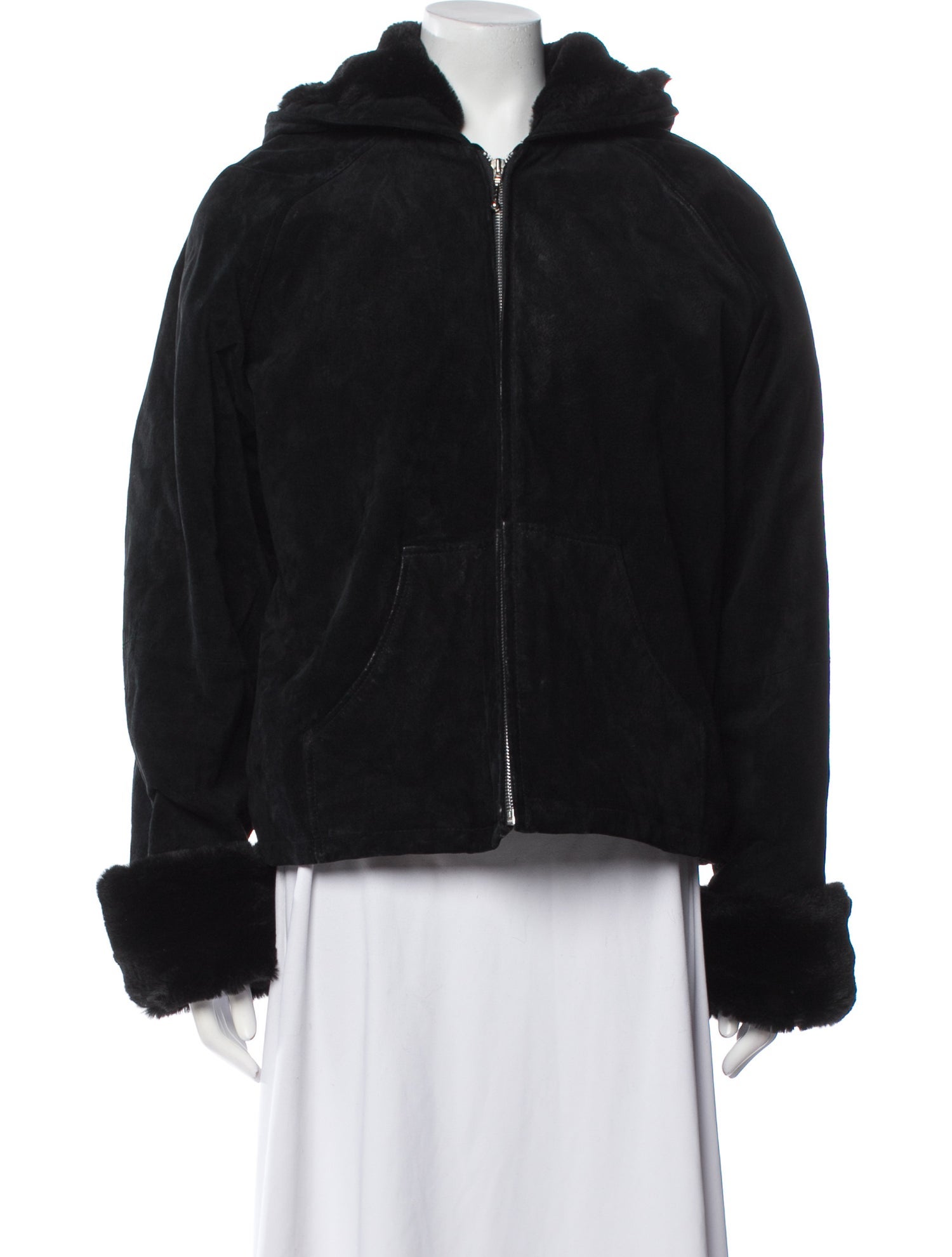 Maxima Leather Faux Fur Jacket