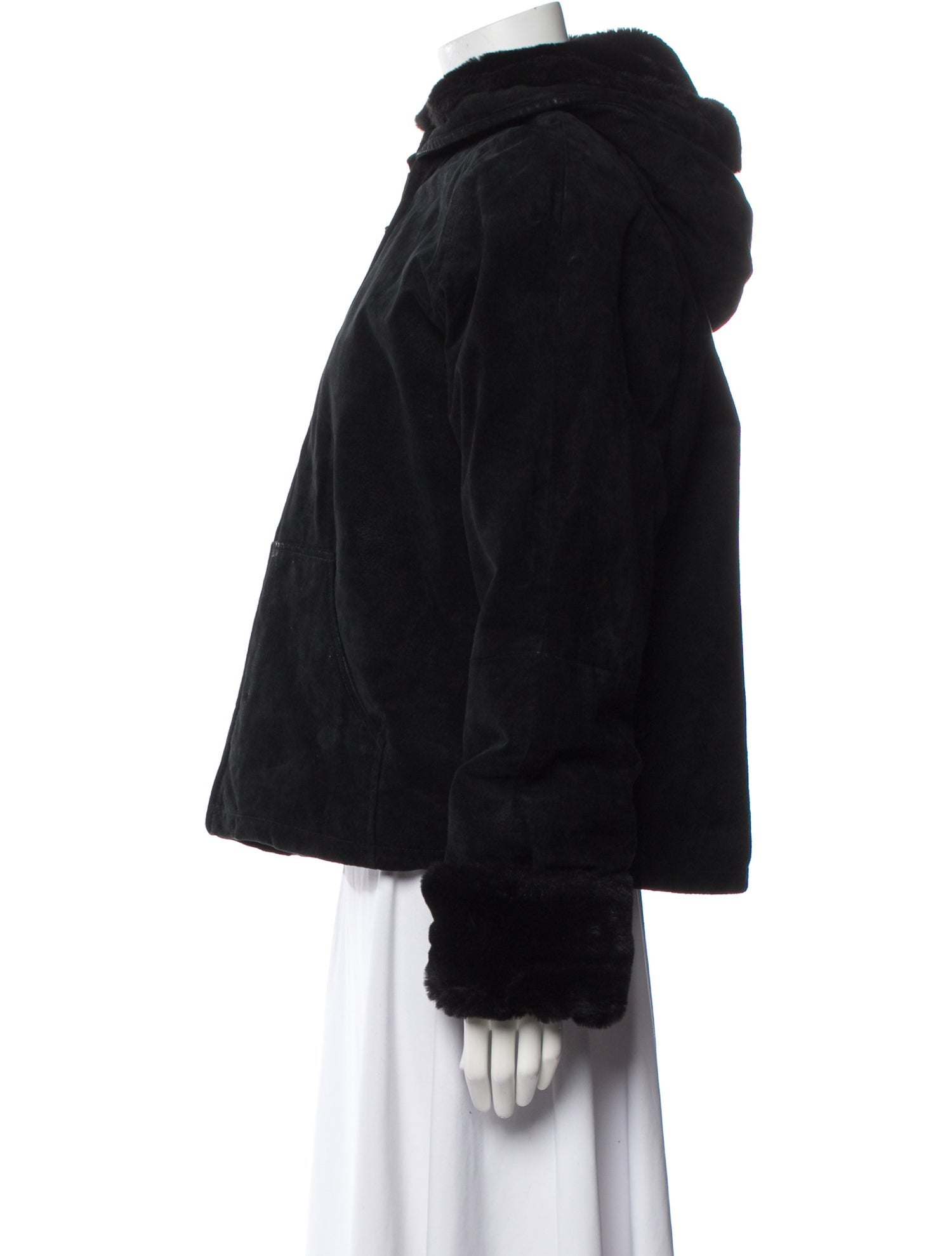 Maxima Leather Faux Fur Jacket