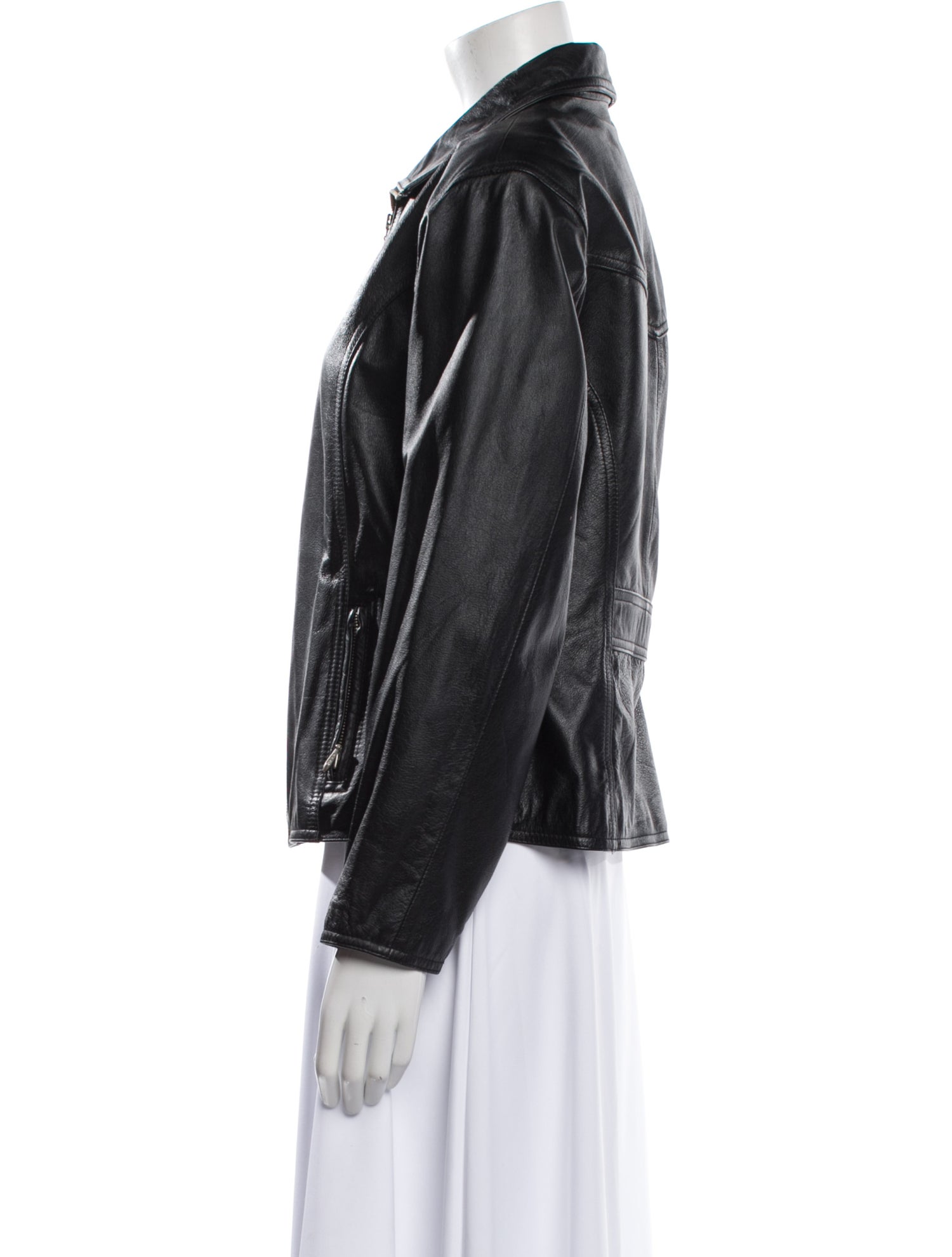 Maxima Leather Biker Jacket