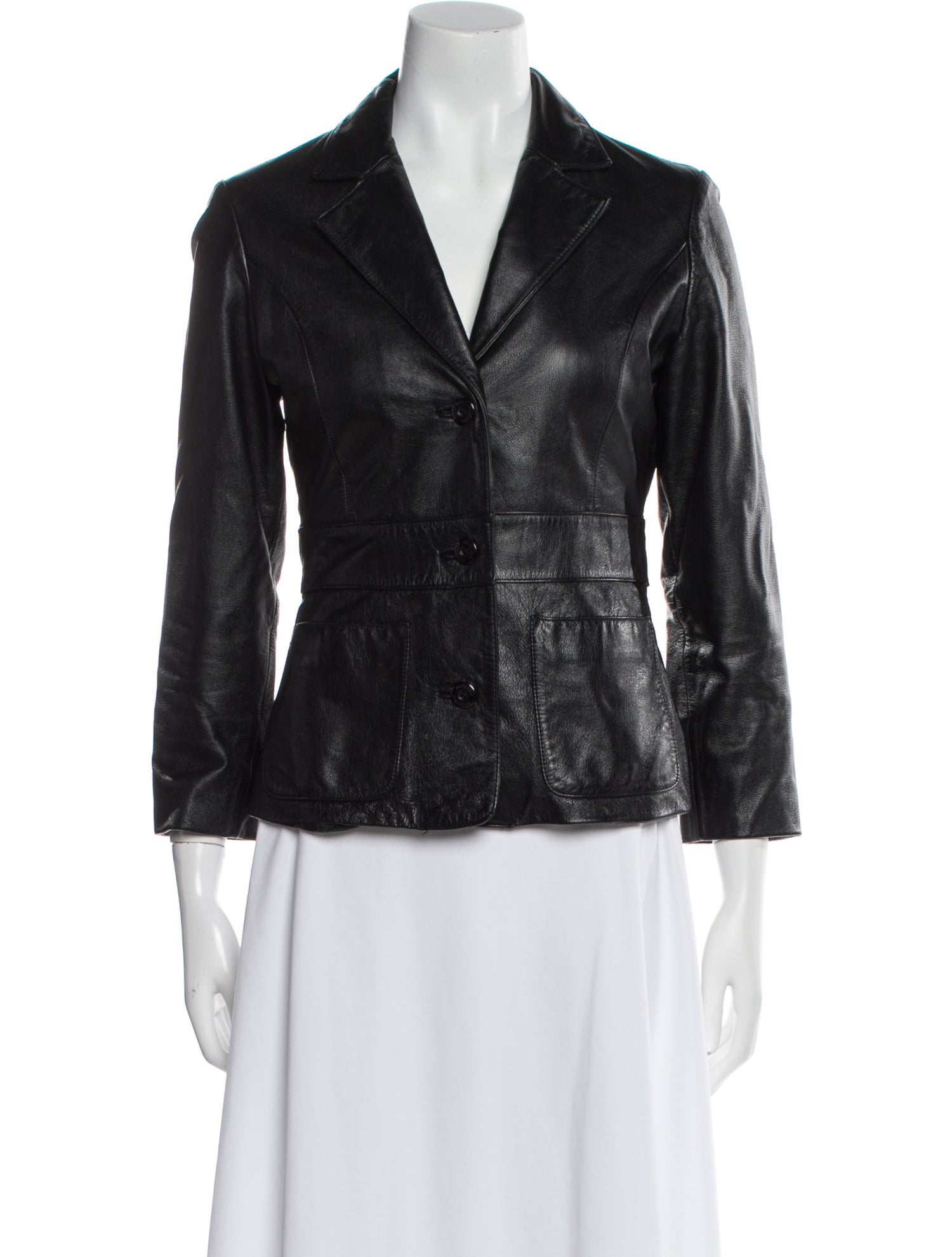 Maxima Leather Blazer