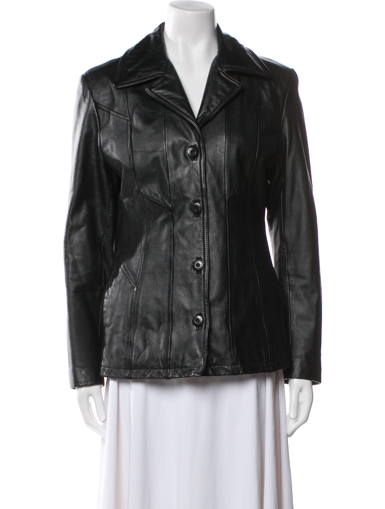 Maxima Leather Blazer