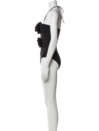 Maygel Coronel Ruffle Embellishment One-Piece