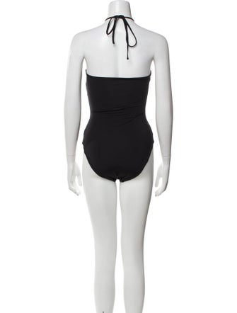 Maygel Coronel Ruffle Embellishment One-Piece