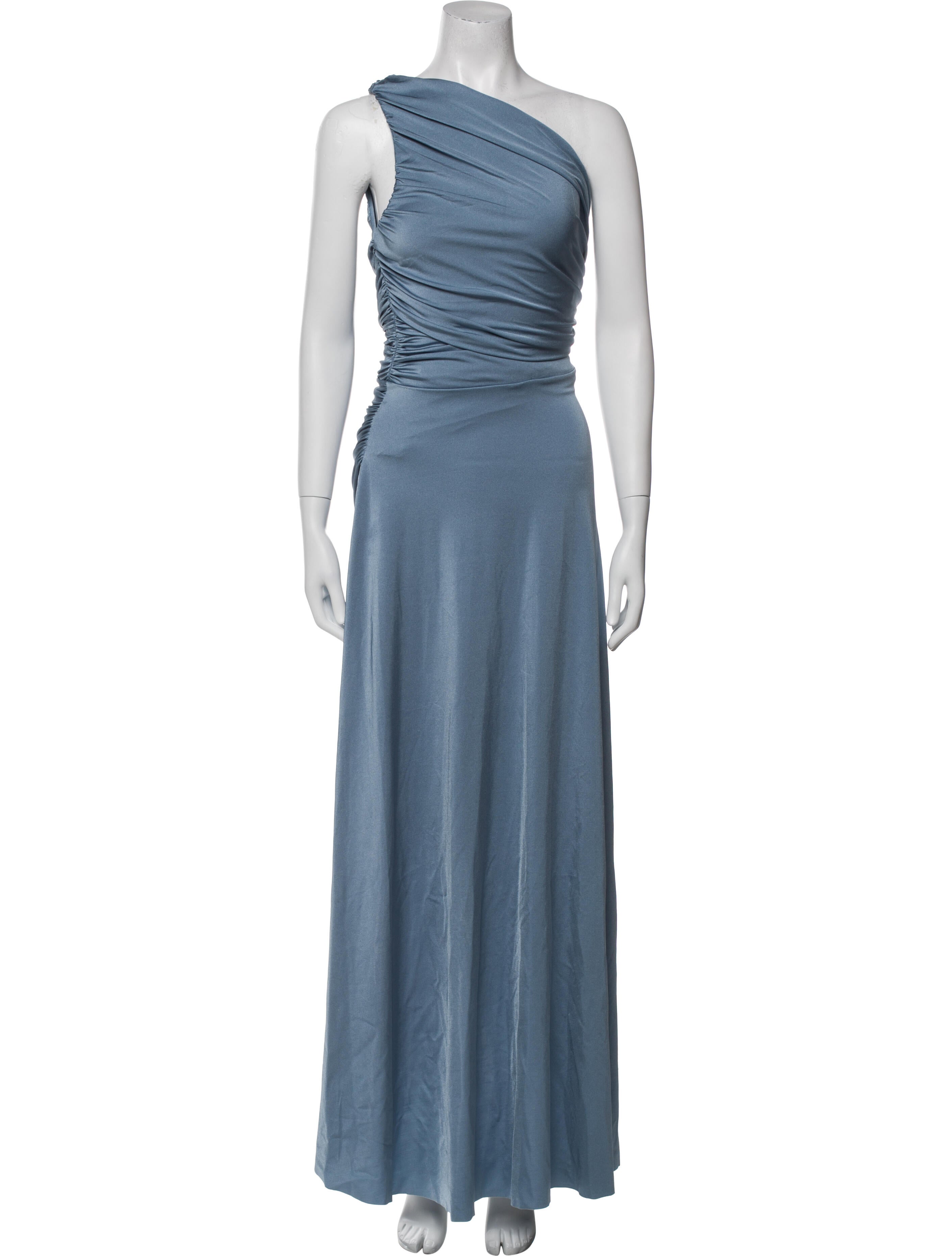 Maygel Coronel One-Shoulder Long Dress w/ Tags