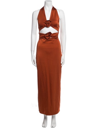 Maygel Coronel Halterneck Long Dress