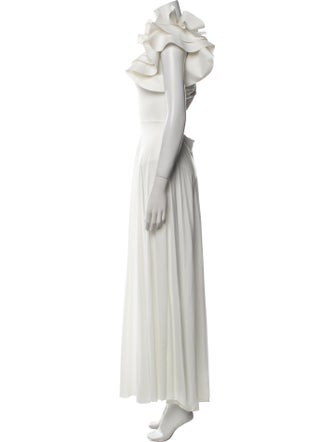 Maygel Coronel V-Neck Long Dress