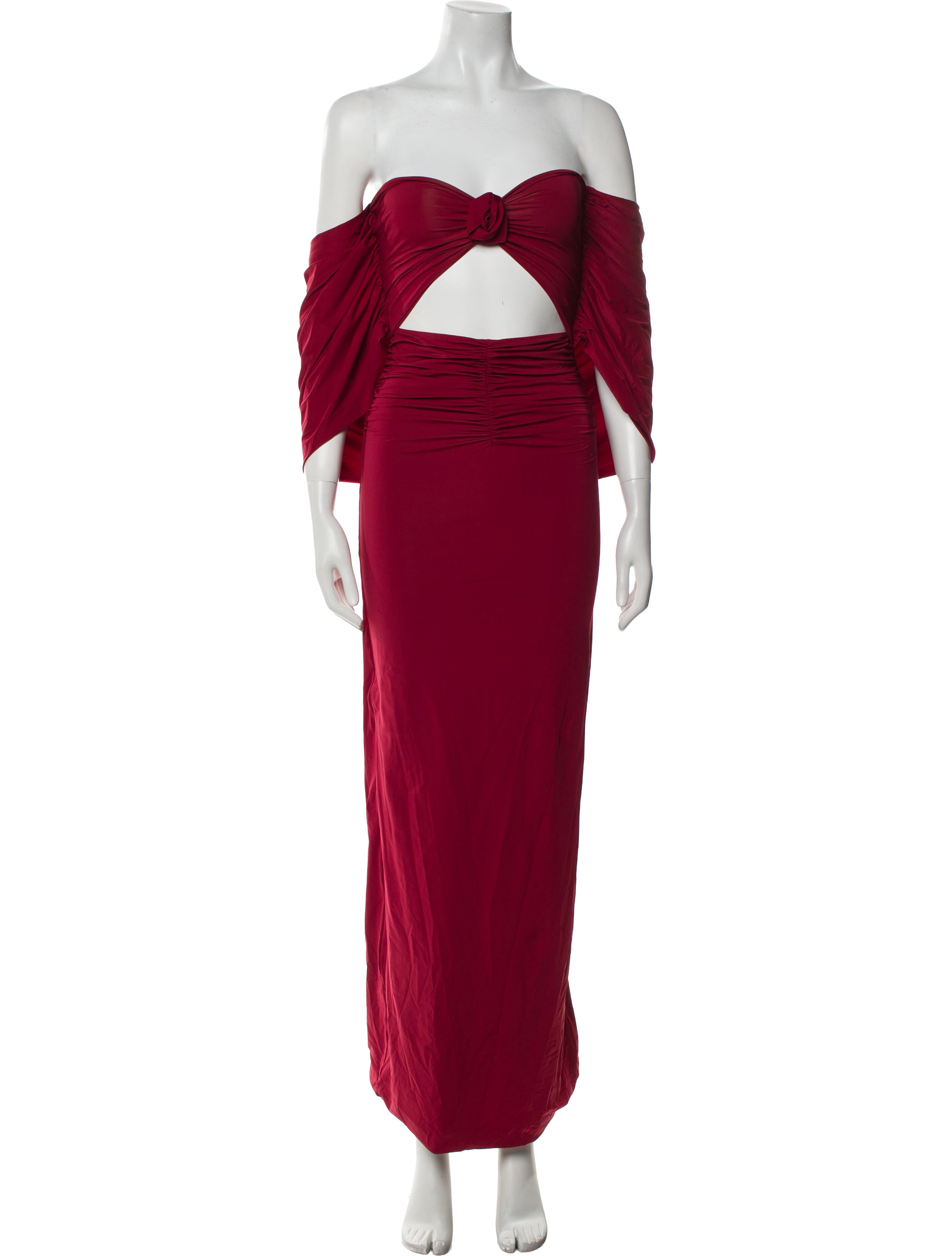 Maygel Coronel Off-The-Shoulder Midi Length Dress