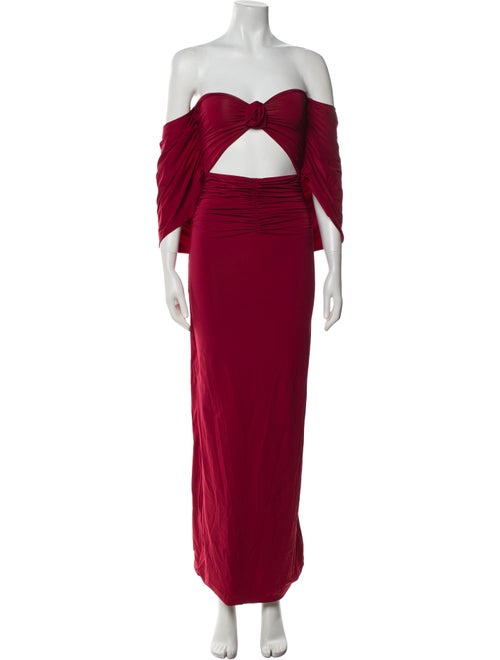 Maygel Coronel Off-The-Shoulder Midi Length Dress