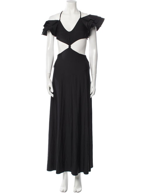 Maygel Coronel V-Neck Long Dress
