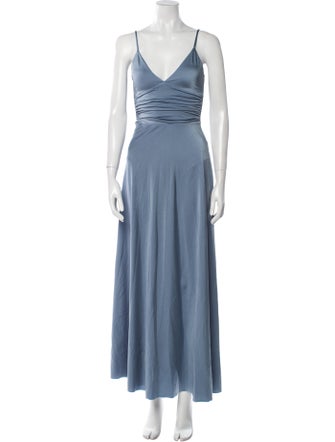 Maygel Coronel V-Neck Long Dress