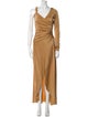 Maygel Coronel V-Neck Long Dress