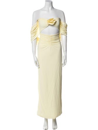 Maygel Coronel Strapless Long Dress