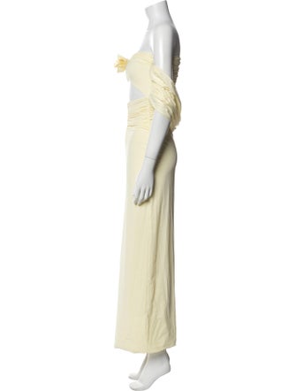 Maygel Coronel Strapless Long Dress