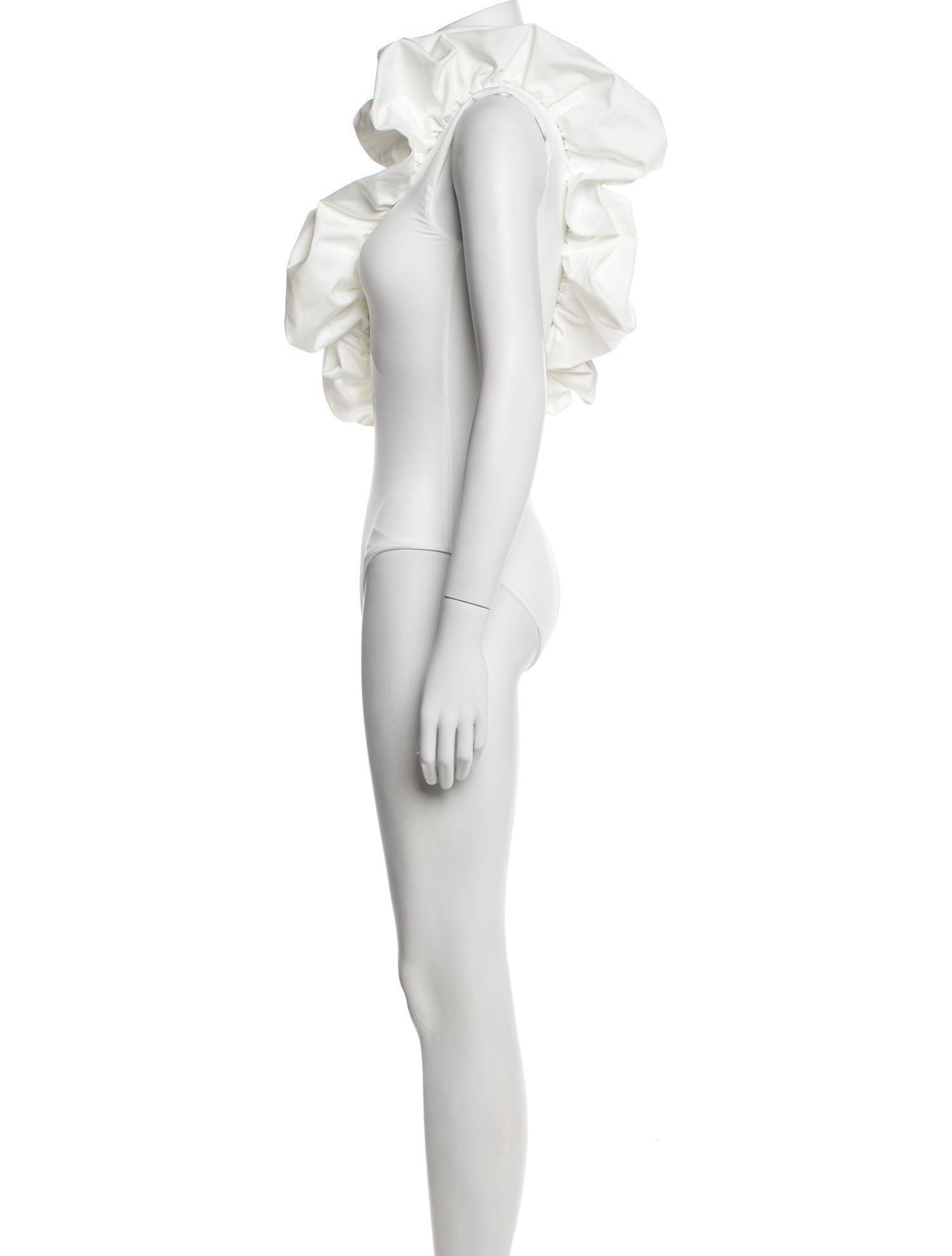 Maygel Coronel Ruffle Embellishment One-Piece