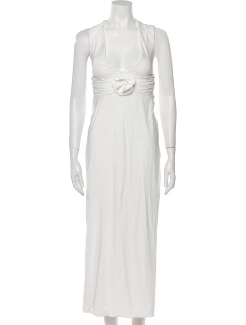 Maygel Coronel V-Neck Long Dress