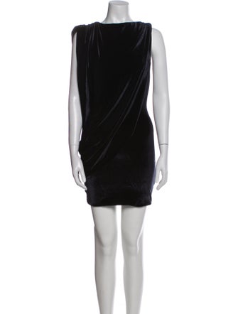 Maygel Coronel Velour Mini Dress