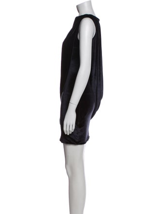 Maygel Coronel Velour Mini Dress