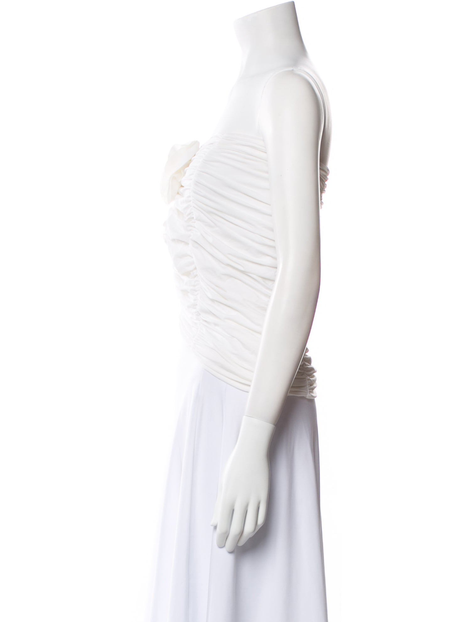 Maygel Coronel Strapless Crop Top