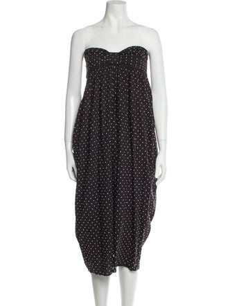Marysia Resort Polka Dot Print Strapless Jumpsuit