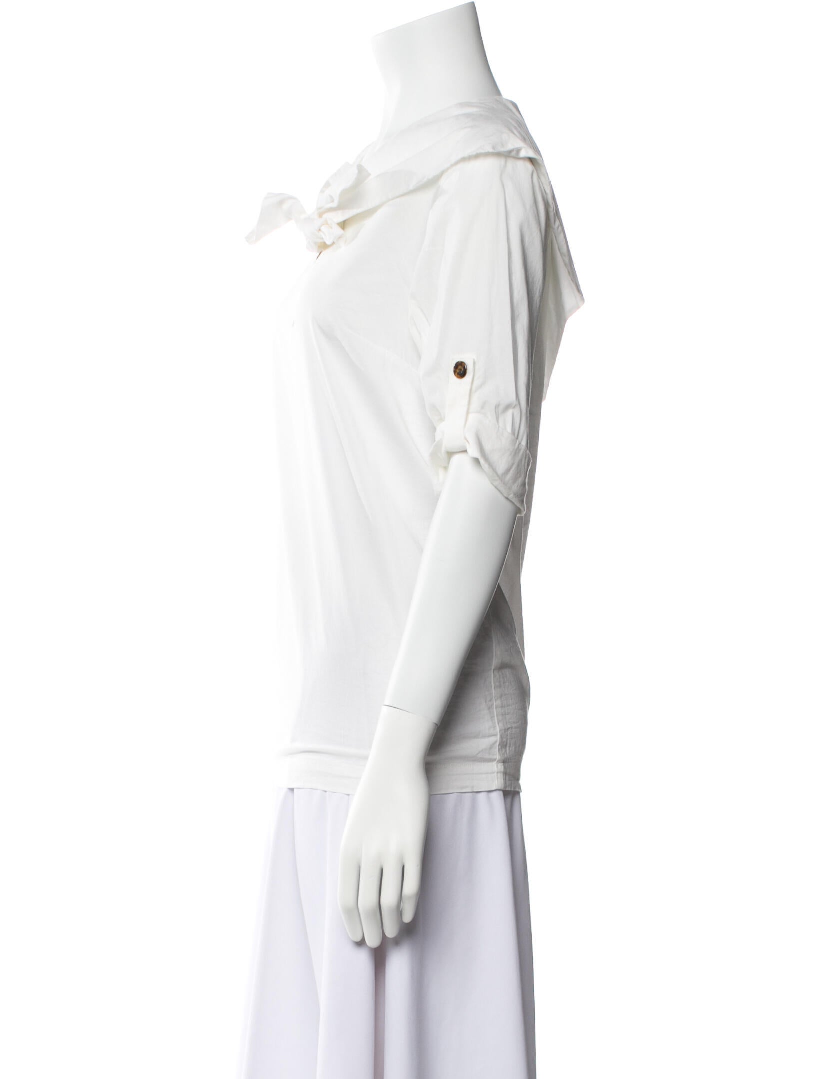 Marysia Resort V-Neck Three-Quarter Sleeve Blouse