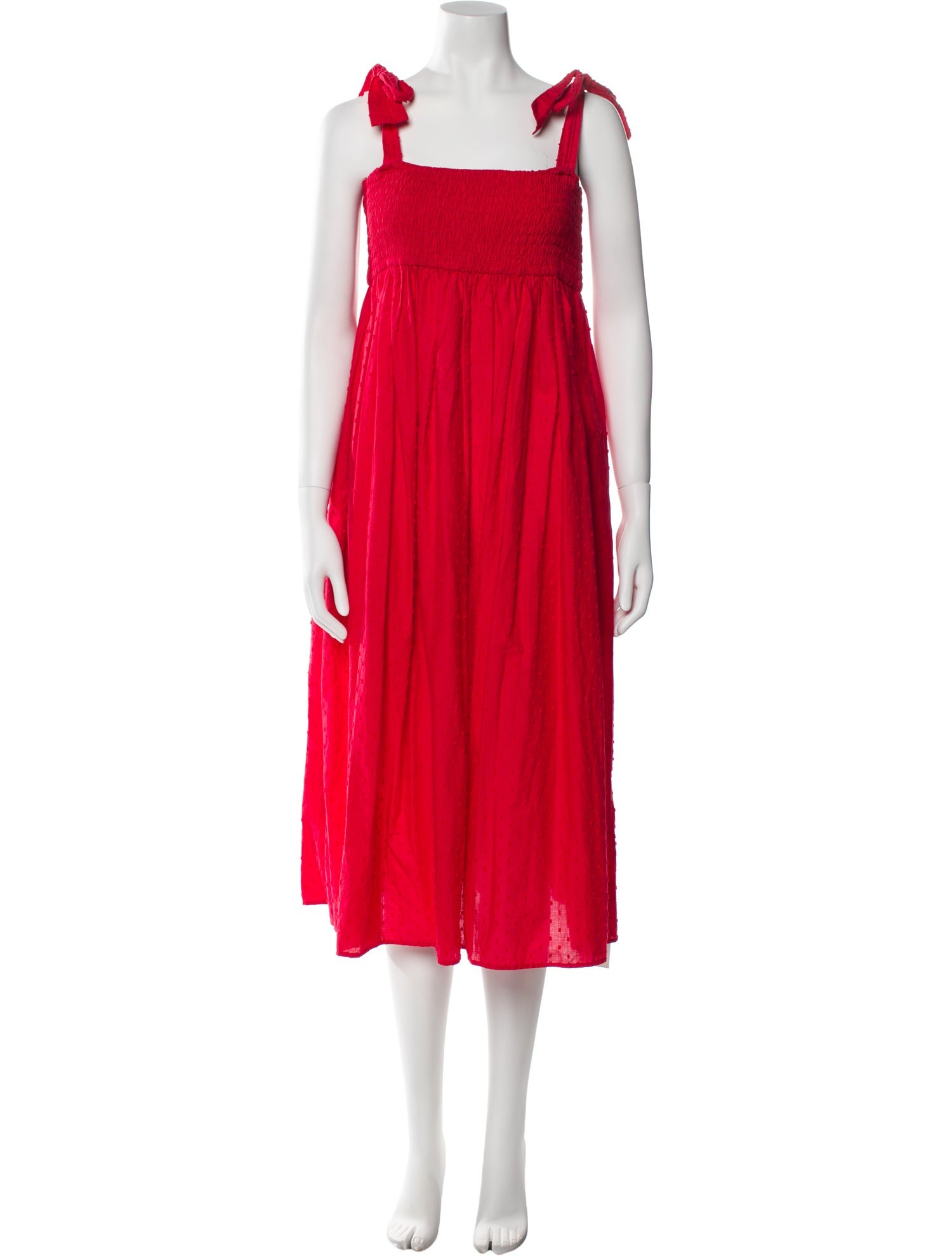 Marysia Resort Square Neckline Midi Length Dress