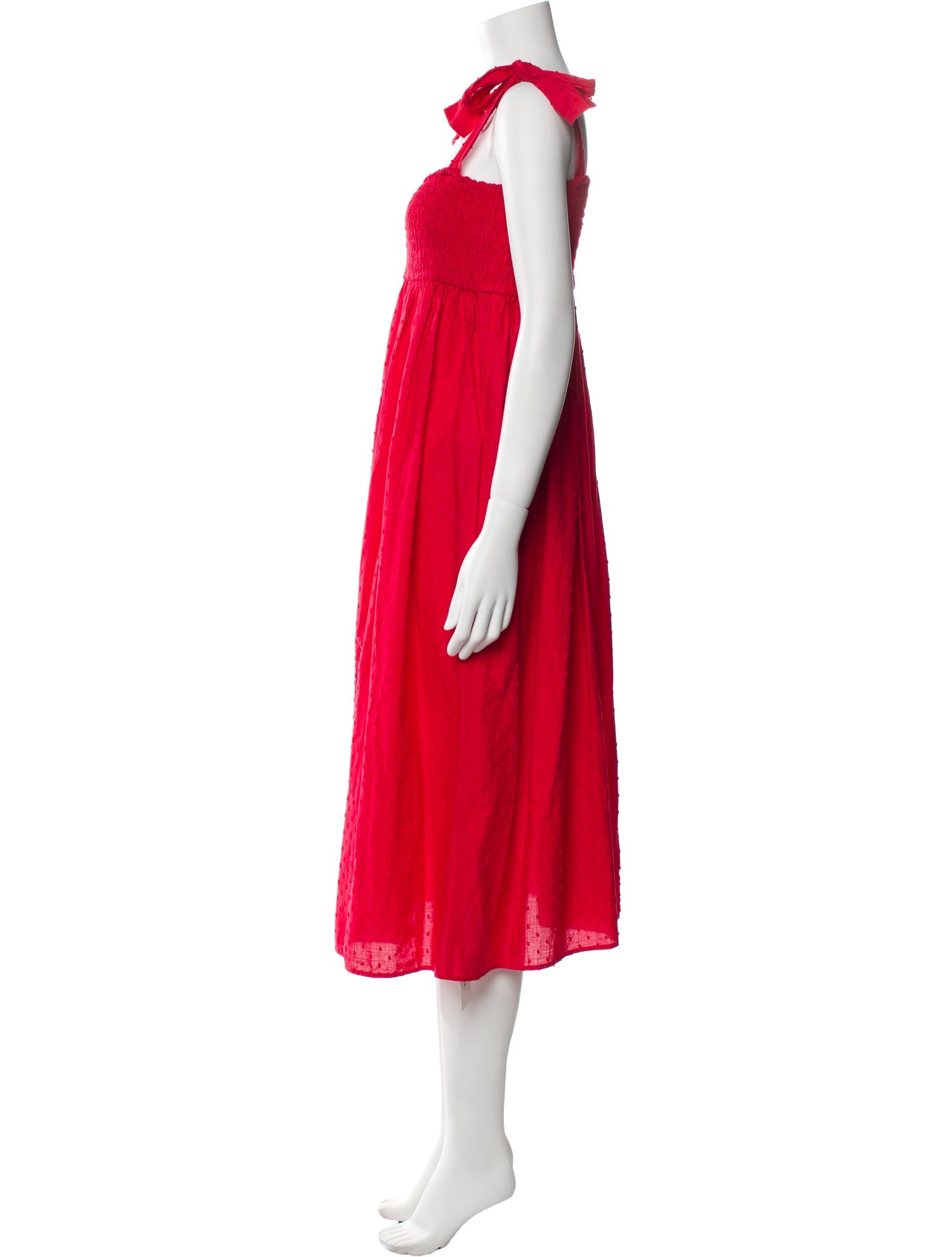 Marysia Resort Square Neckline Midi Length Dress