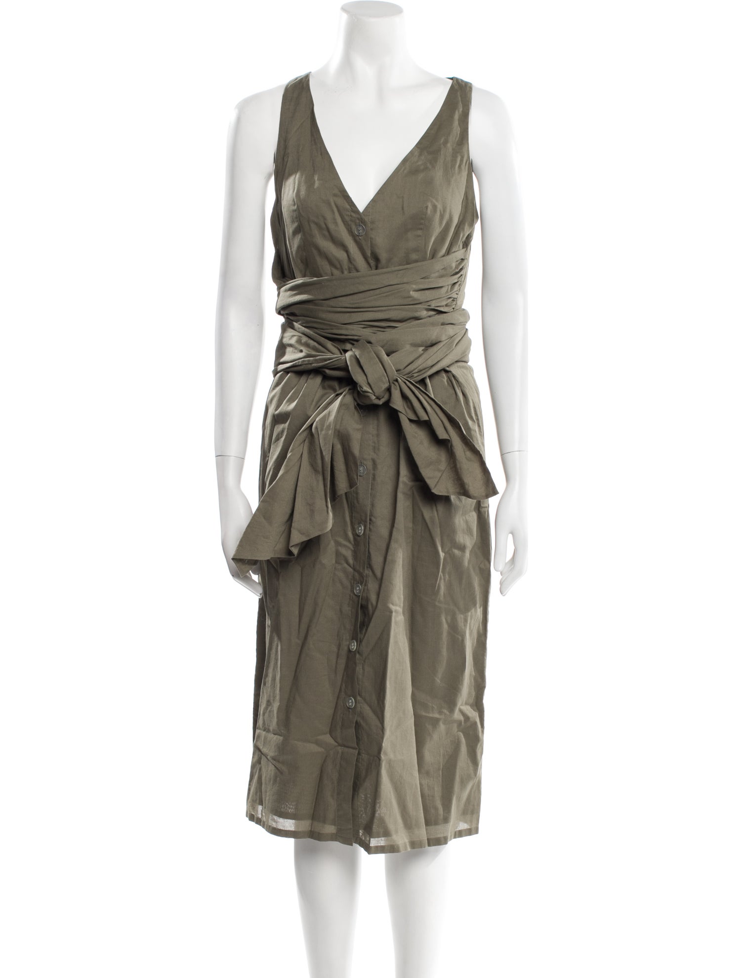 Marysia Resort V-Neck Midi Length Dress