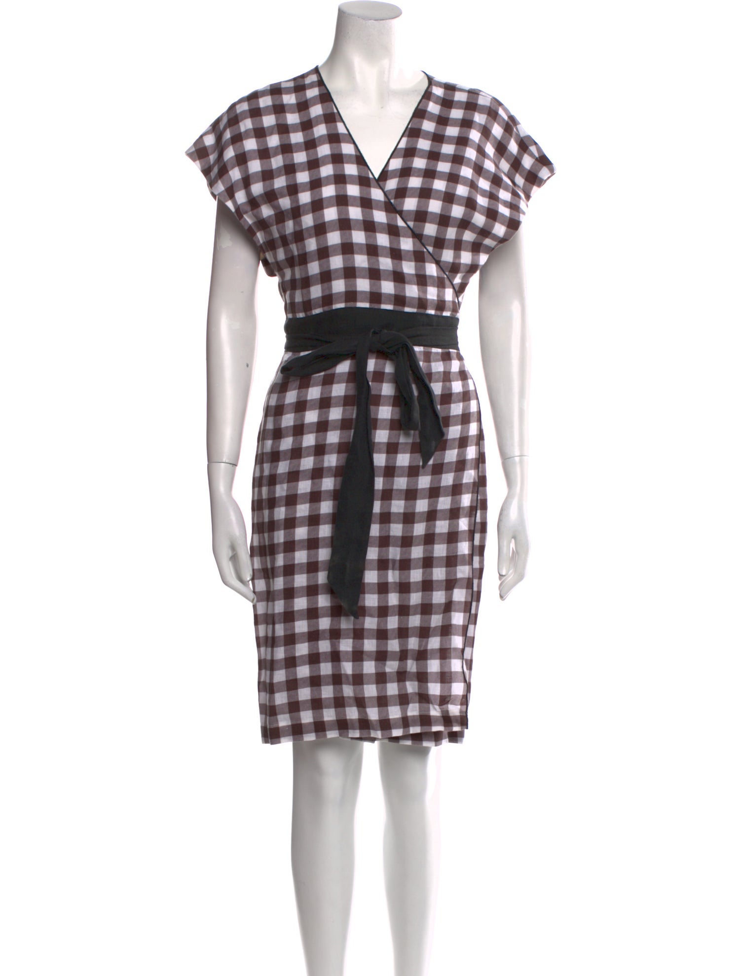 Marysia Resort Plaid Print Knee-Length Dress