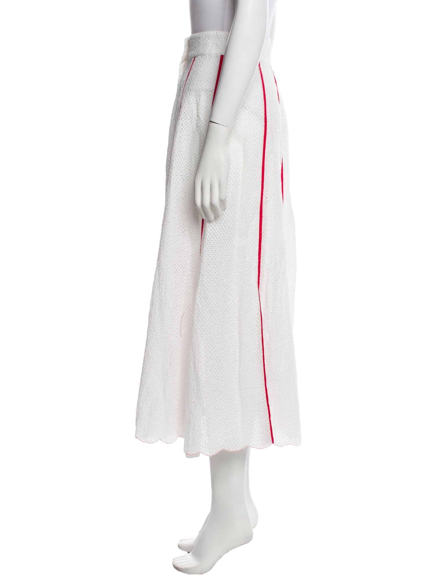 Marysia Resort Striped Midi Length Skirt