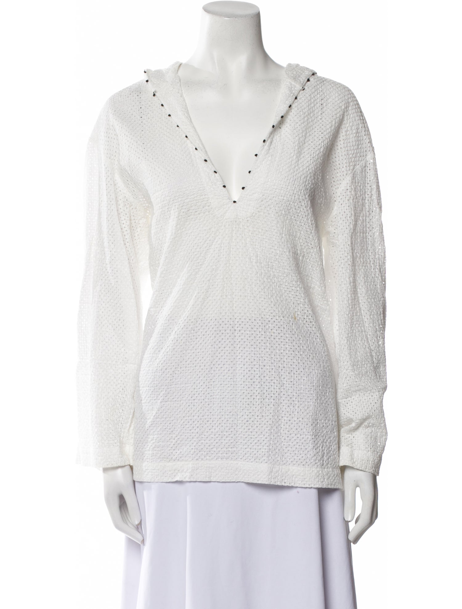 Marysia Resort V-Neck Long Sleeve Sweatshirt