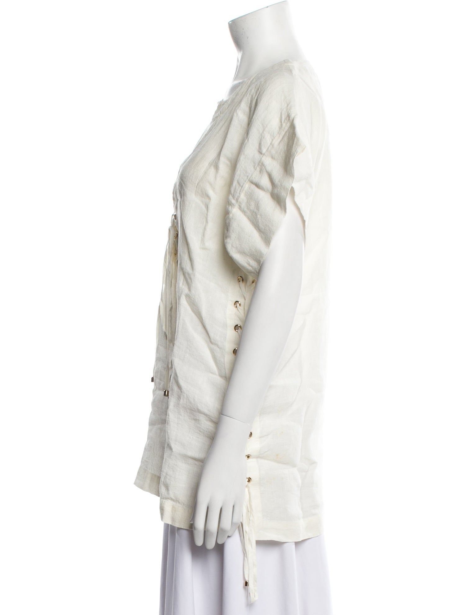 Marysia Resort V-Neck Short Sleeve Blouse