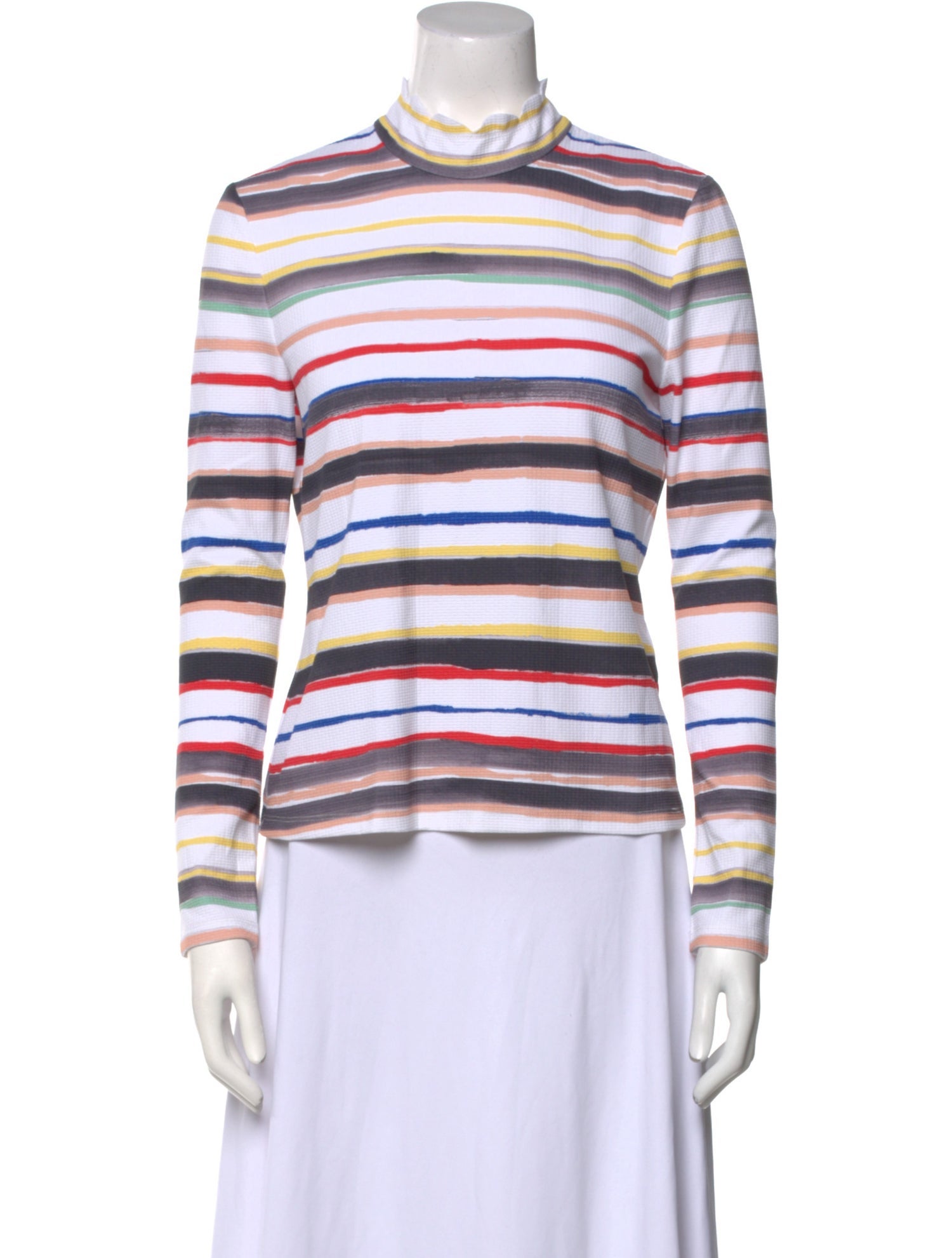 Marysia Resort Striped Mock Neck Top