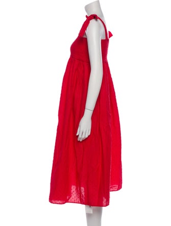 Marysia Resort Square Neckline Midi Length Dress