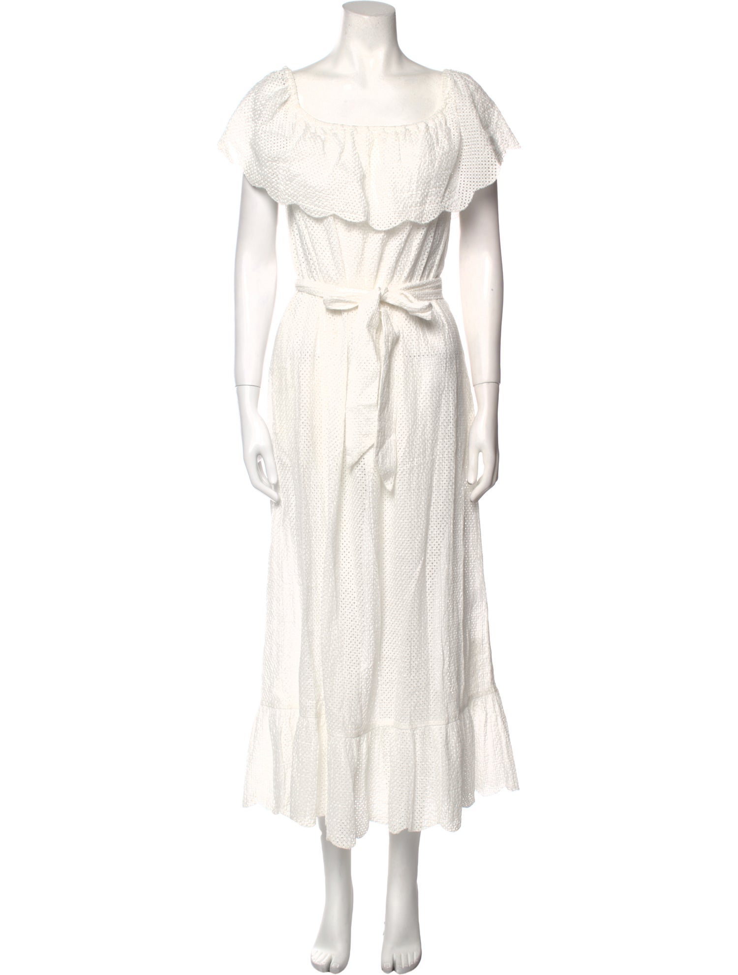 Marysia Resort Square Neckline Midi Length Dress