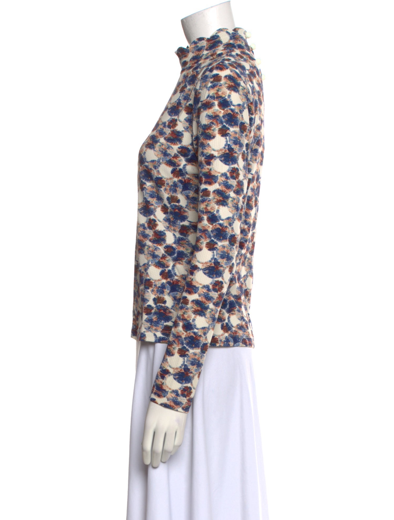 Marysia Resort Printed Mock Neck Top