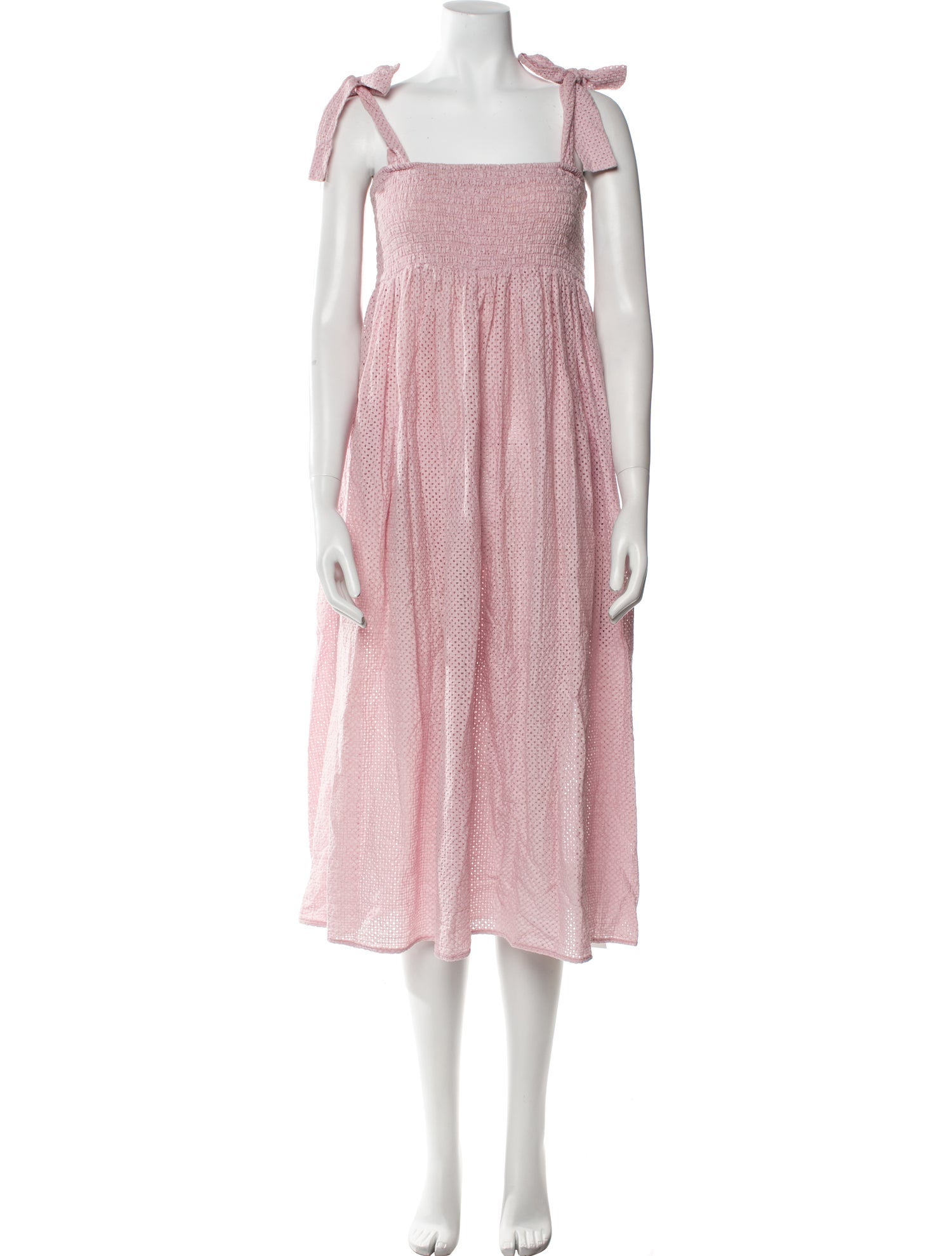 Marysia Resort Square Neckline Midi Length Dress