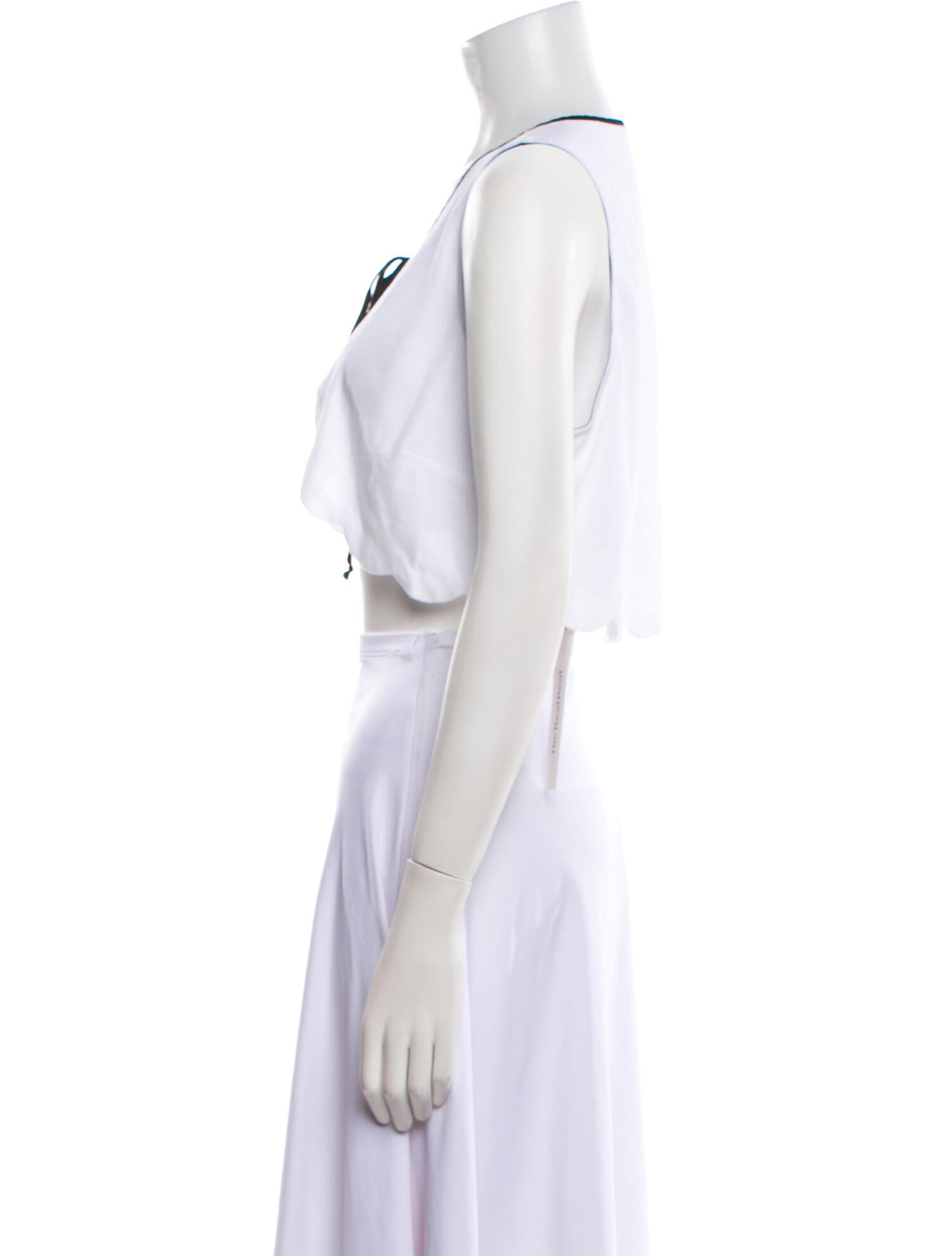 Marysia Resort V-Neck Sleeveless Crop Top